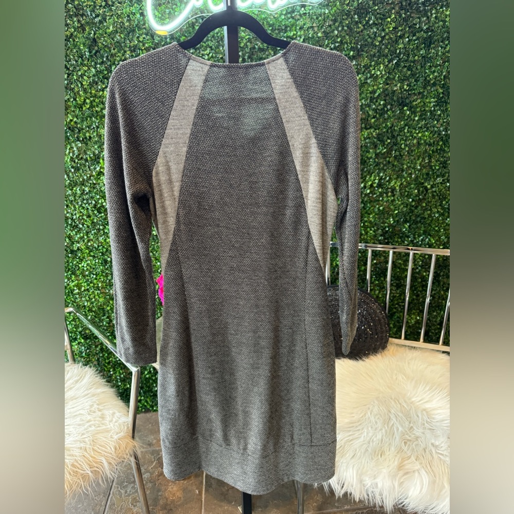 Theory Cheyenne Zipper Front Color Block Dress - image 2